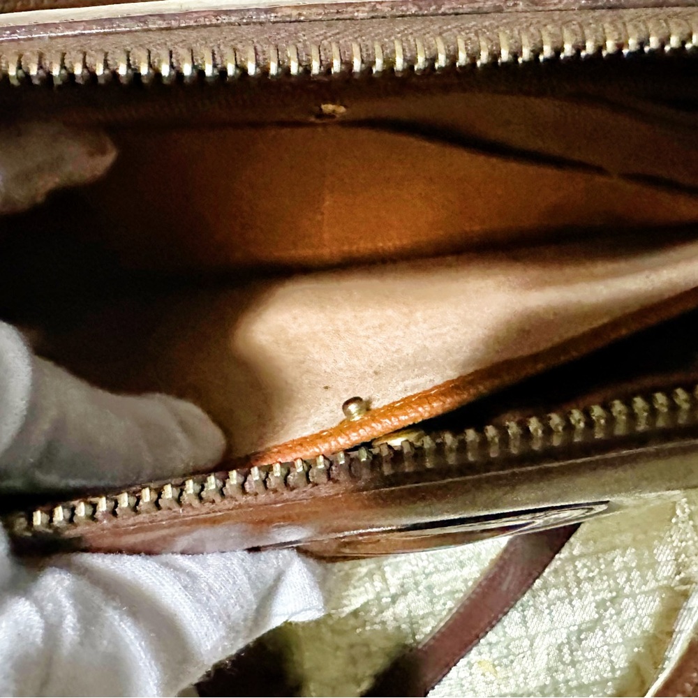 VintageY2K Dooney & Bourke tote handbag Crossbody bag Brown and Black Leather - Picture 13 of 17